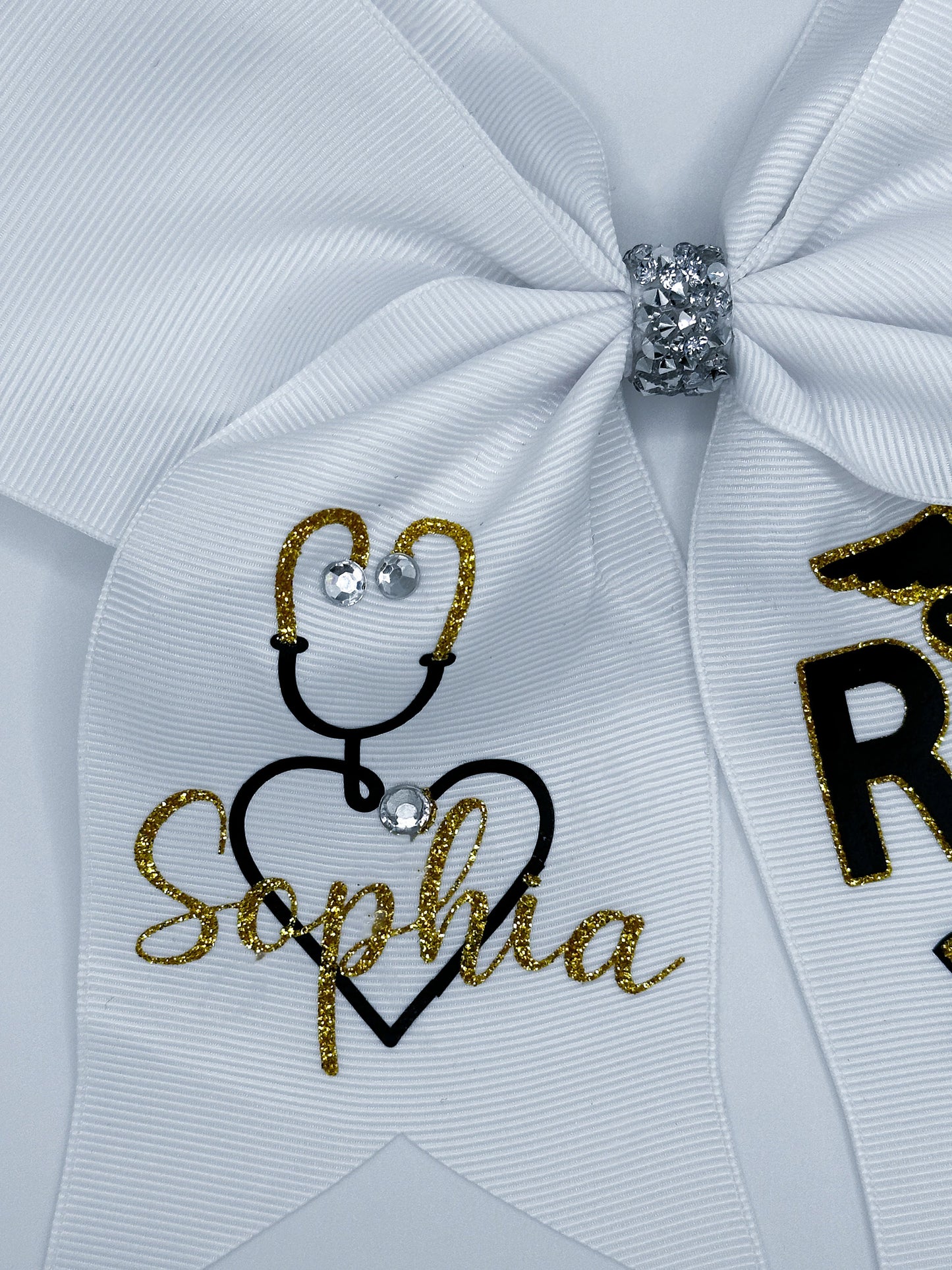 Personalized RN Graduation Cap Bow