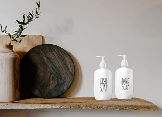Hand Soap and Dish Soap Decals Set