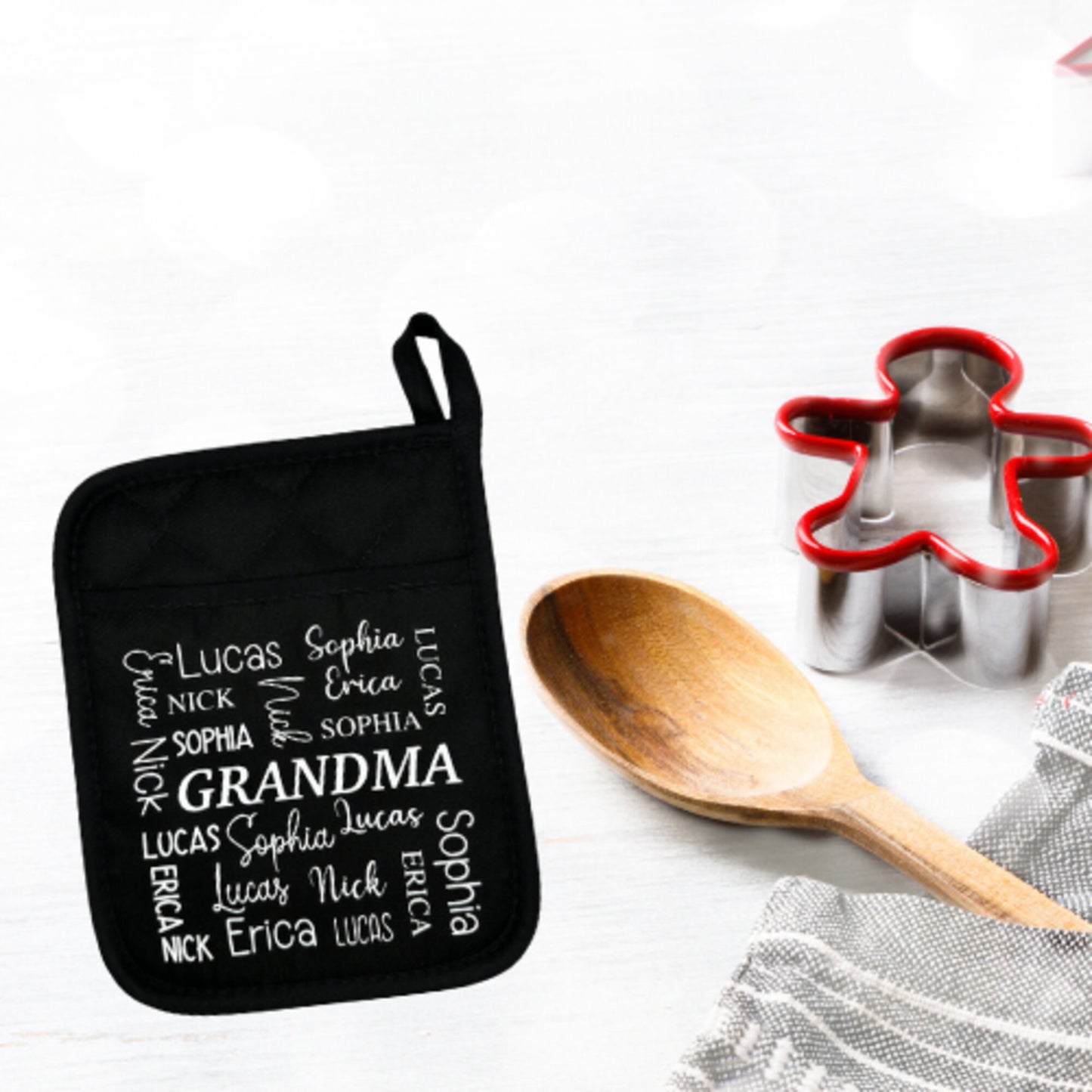 Personalized Potholder for Mom, Grandma, Nana