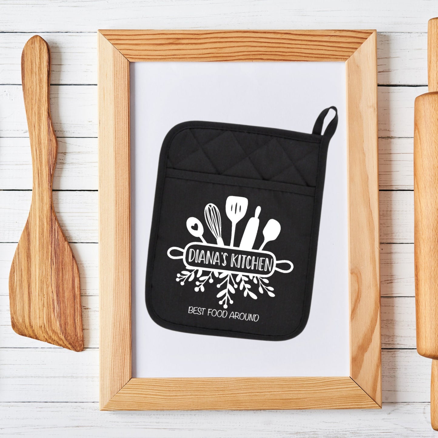 Personalized Pot Holder for Kitchen, Baking Gift Present Pocket Pot Holder