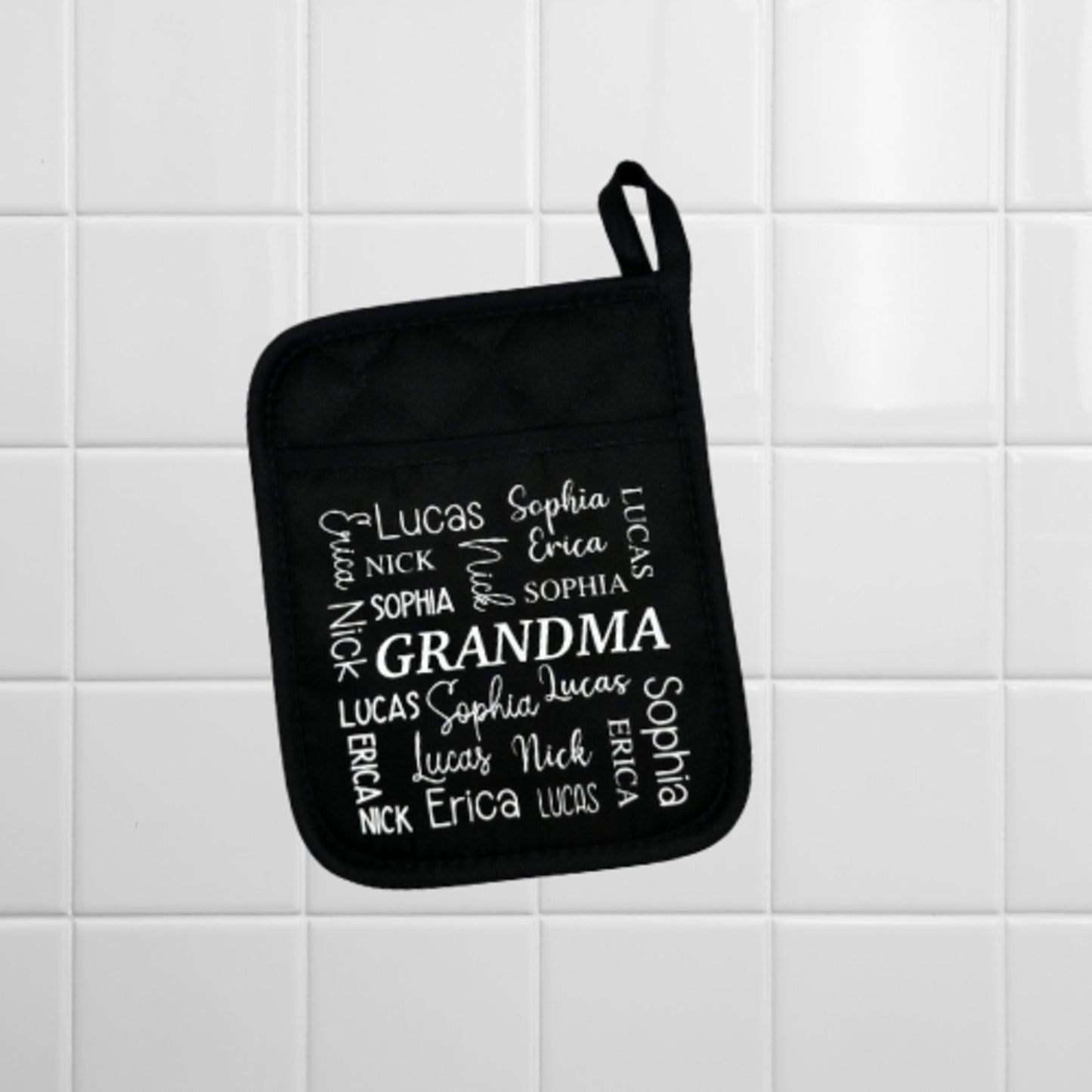 Personalized Potholder for Mom, Grandma, Nana