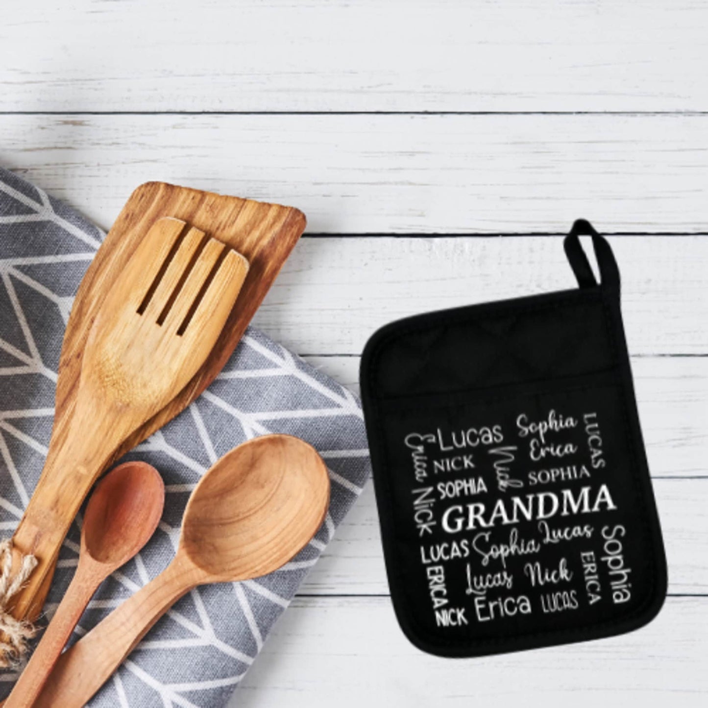 Personalized Potholder for Mom, Grandma, Nana