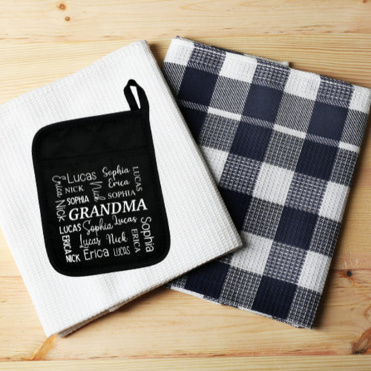 Personalized Potholder for Mom, Grandma, Nana