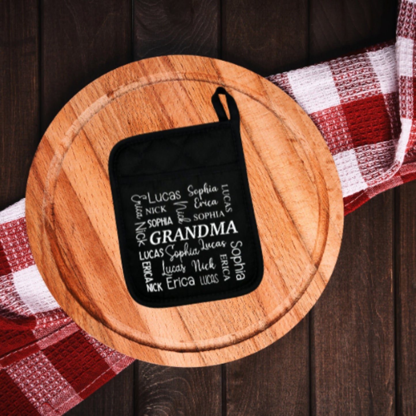Personalized Potholder for Mom, Grandma, Nana