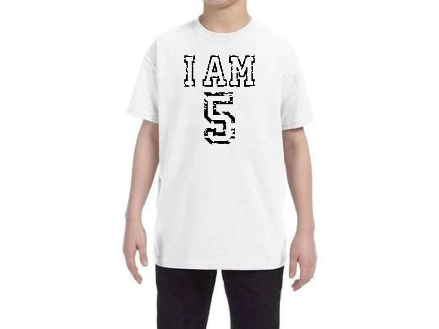 I am 5 T-shirt Outfit Boys Shirt 5th Birthday 5 Years Old