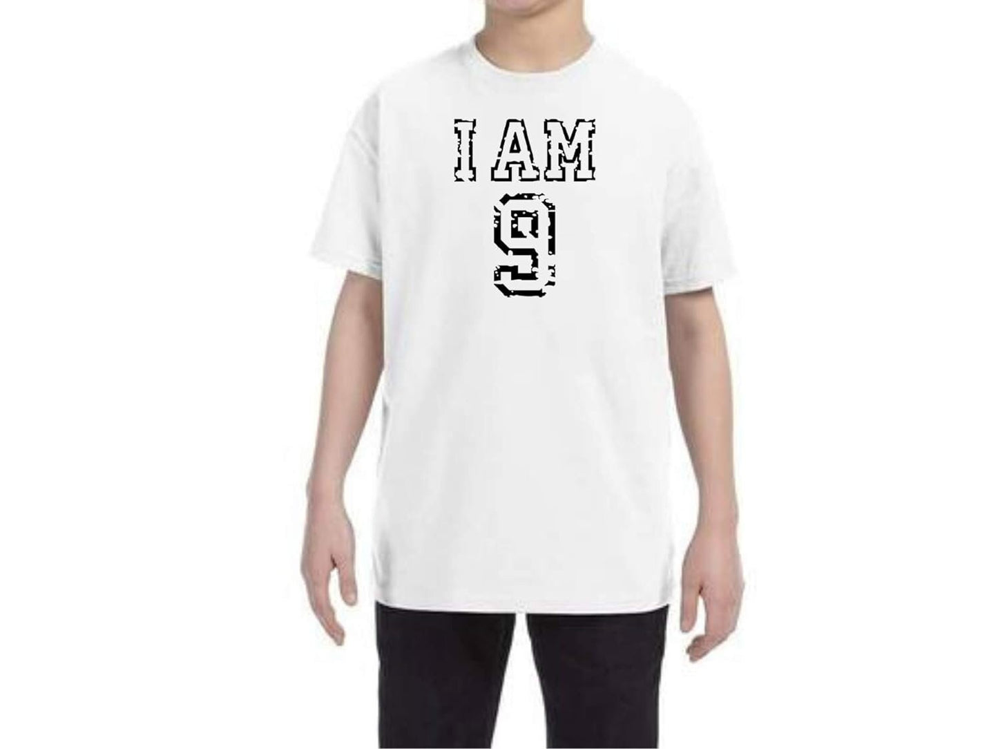 I am 9 T-shirt Outfit Boys Shirt 9th Birthday 9 Years Old