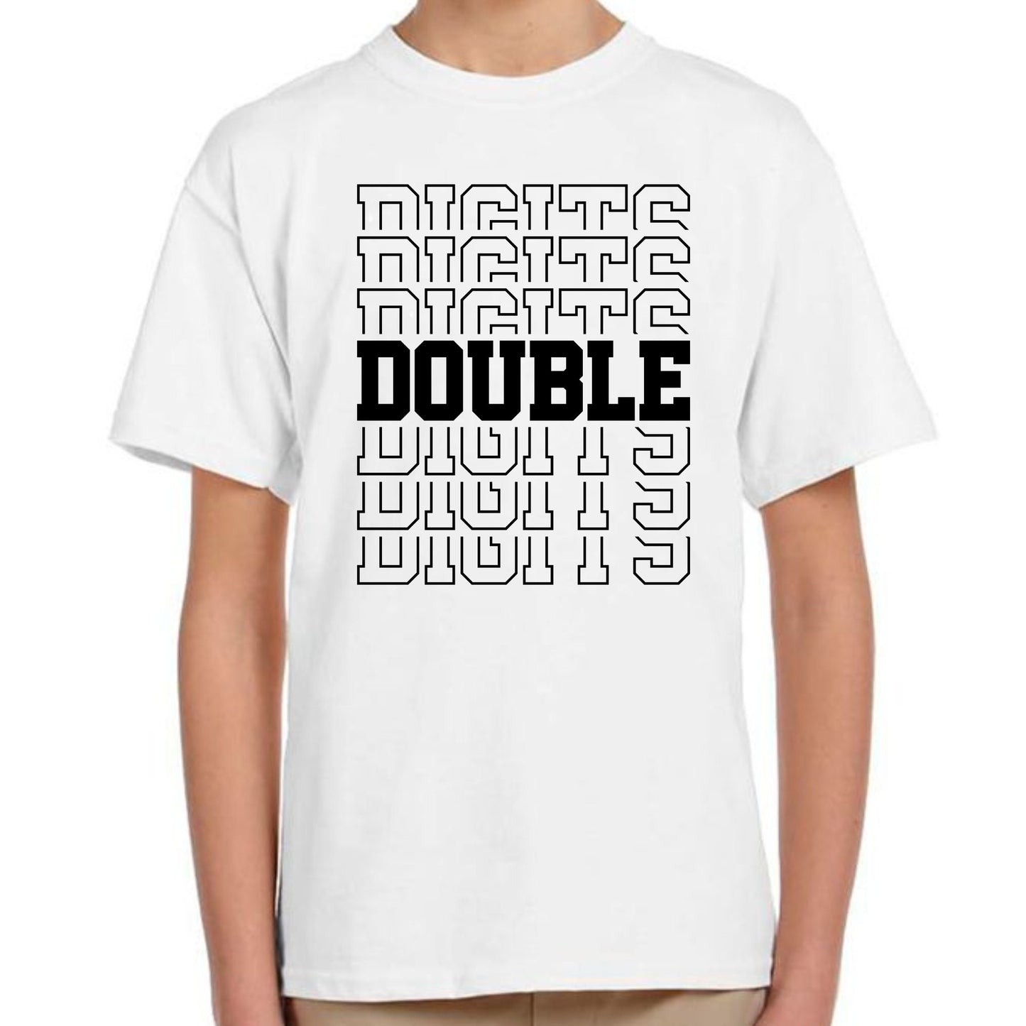 Double Digits T-shirt Outfit Boys Shirt Teen Preteen 10 Years Birthday