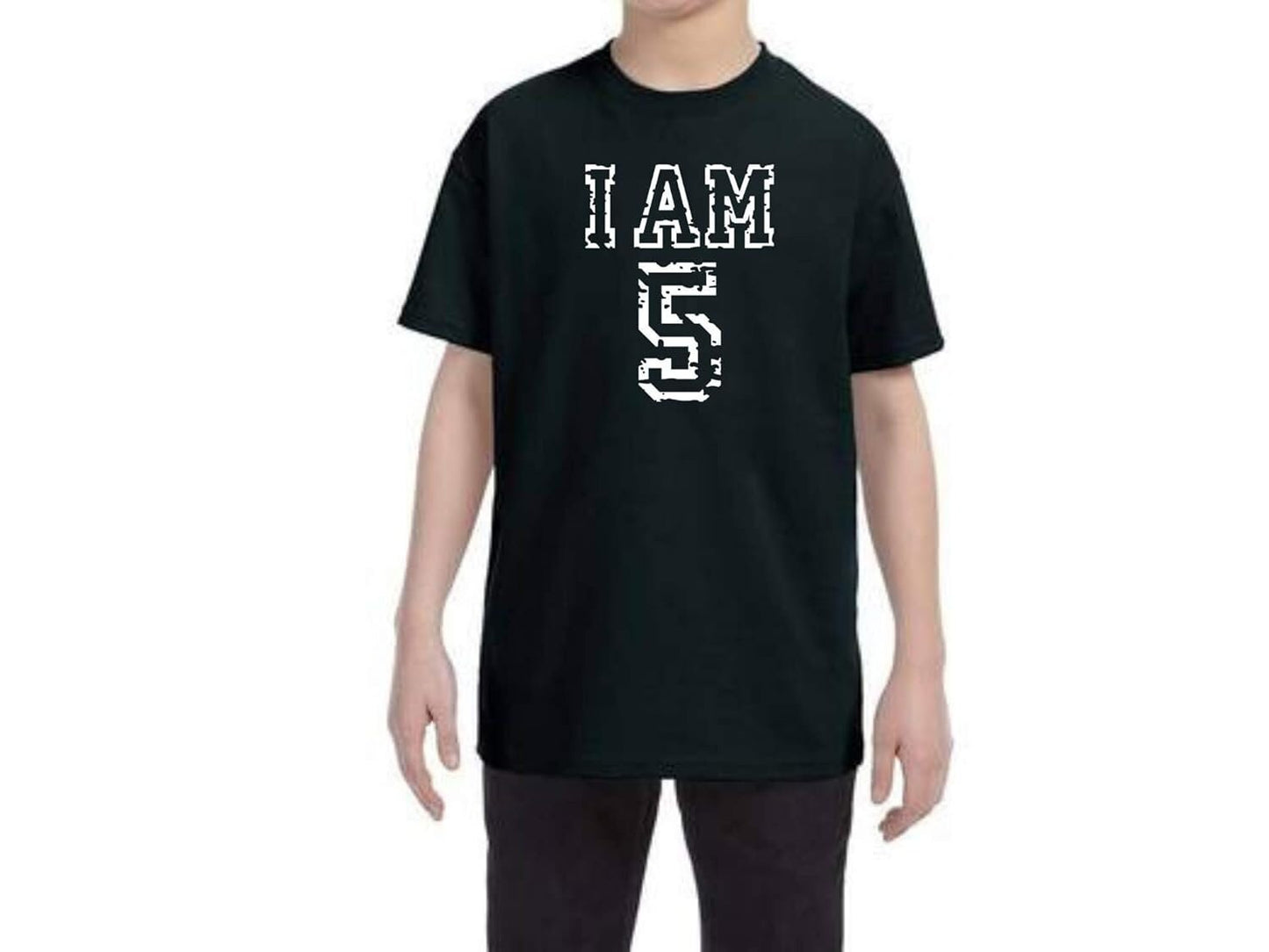 I am 5 T-shirt Outfit Boys Shirt 5th Birthday 5 Years Old