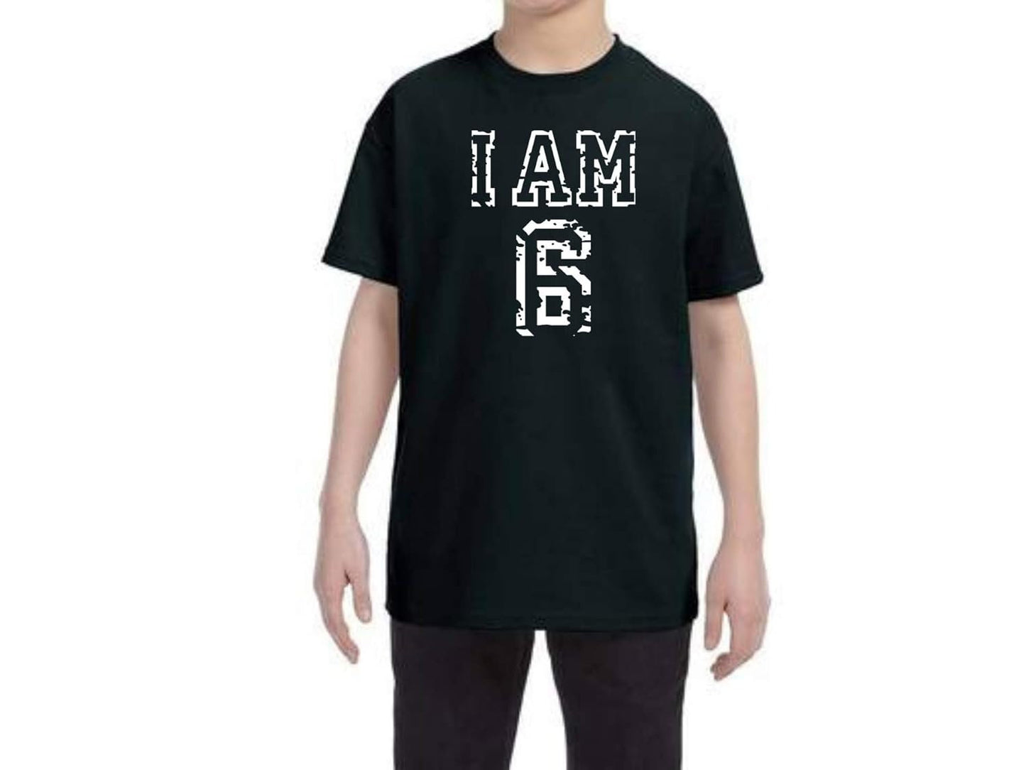 I am 6 T-shirt Outfit Boys Shirt 6th Birthday 6 Years Old