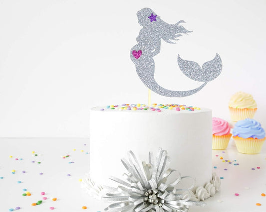 Pregnant Mermaid Baby Shower Cake Topper, Under the Sea Baby Shower Theme