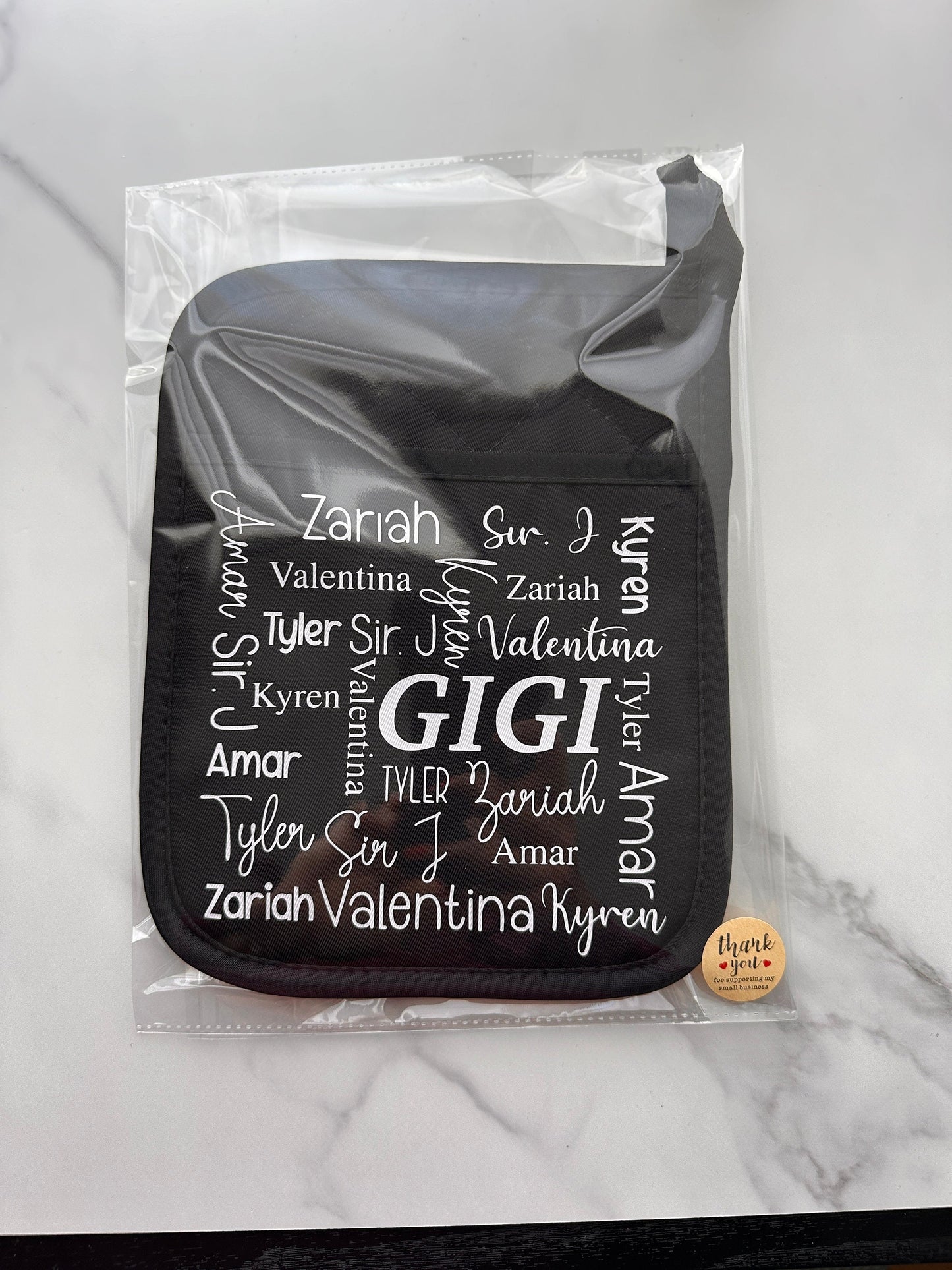 Personalized Potholder for Mom, Grandma, Nana