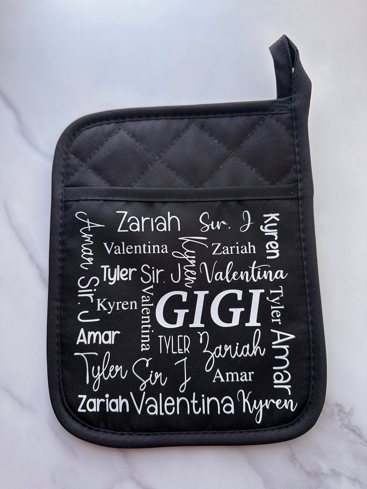 Personalized Potholder for Mom, Grandma, Nana