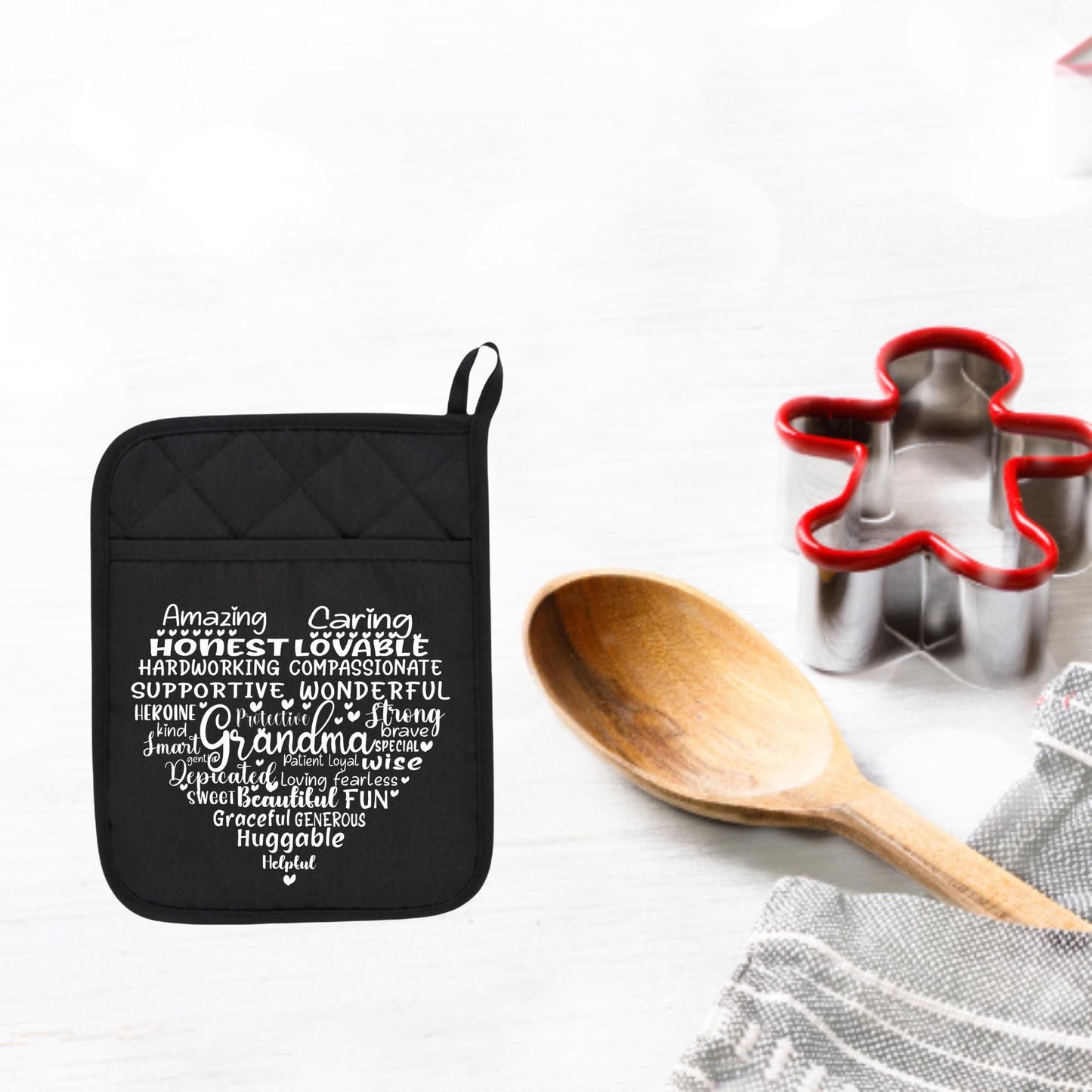 Personalized Potholder for Mom, Grandma, Nana