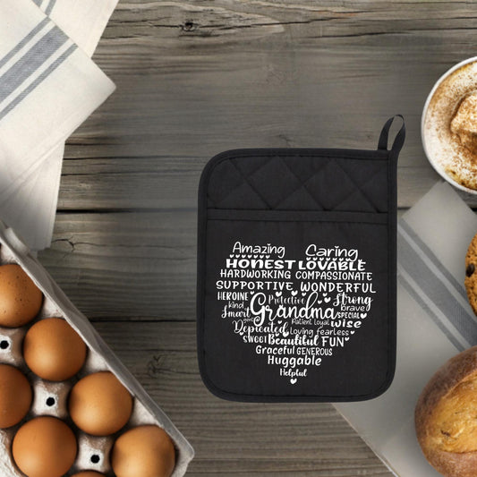 Personalized Potholder for Mom, Grandma, Nana