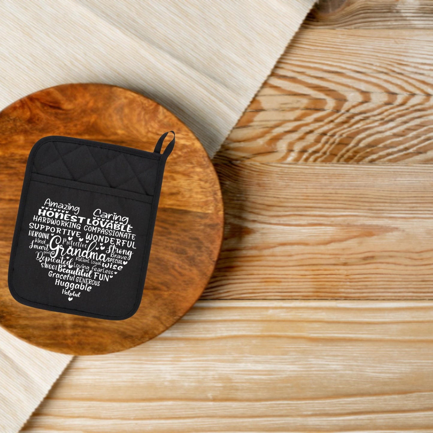 Personalized Potholder for Mom, Grandma, Nana