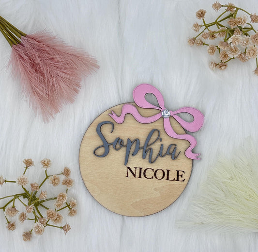 Baby Birth Announcement Stat Sign