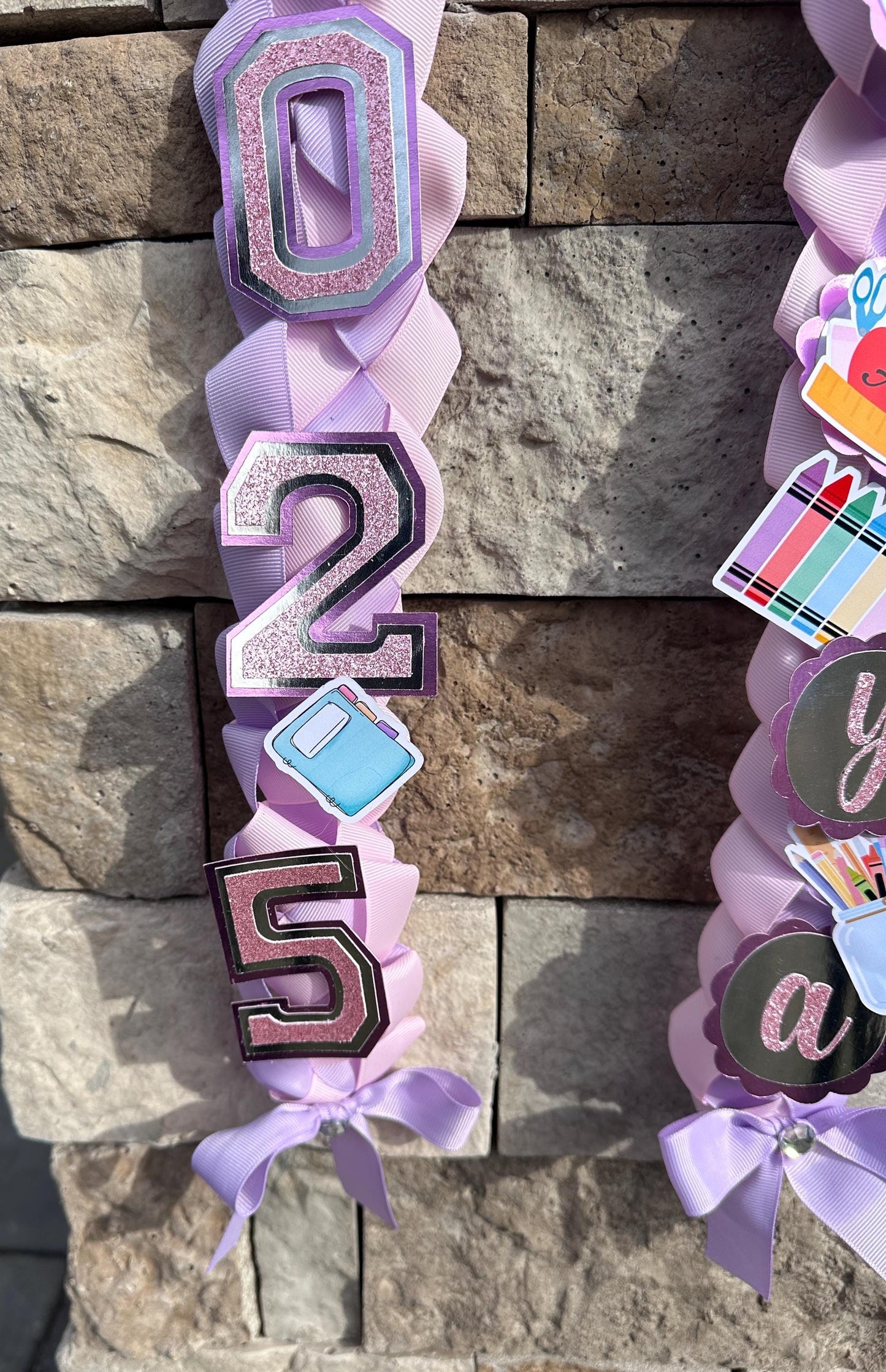 Graduation Lei Teacher, Lei Sports Promotion Graduation Ribbon, Lei 2025 Senior graduation, Gift Lei Senior Night, Gift Lei Braided Ribbon