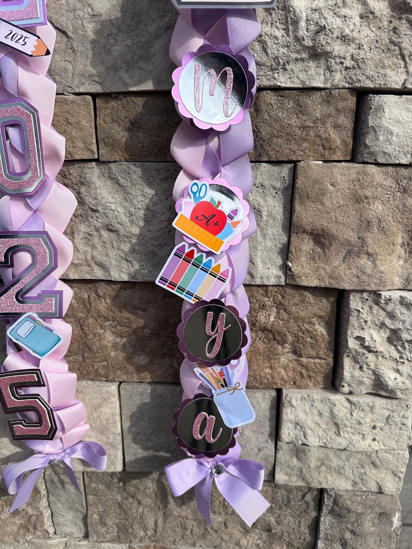 Graduation Lei Teacher, Lei Sports Promotion Graduation Ribbon, Lei 2025 Senior graduation, Gift Lei Senior Night, Gift Lei Braided Ribbon