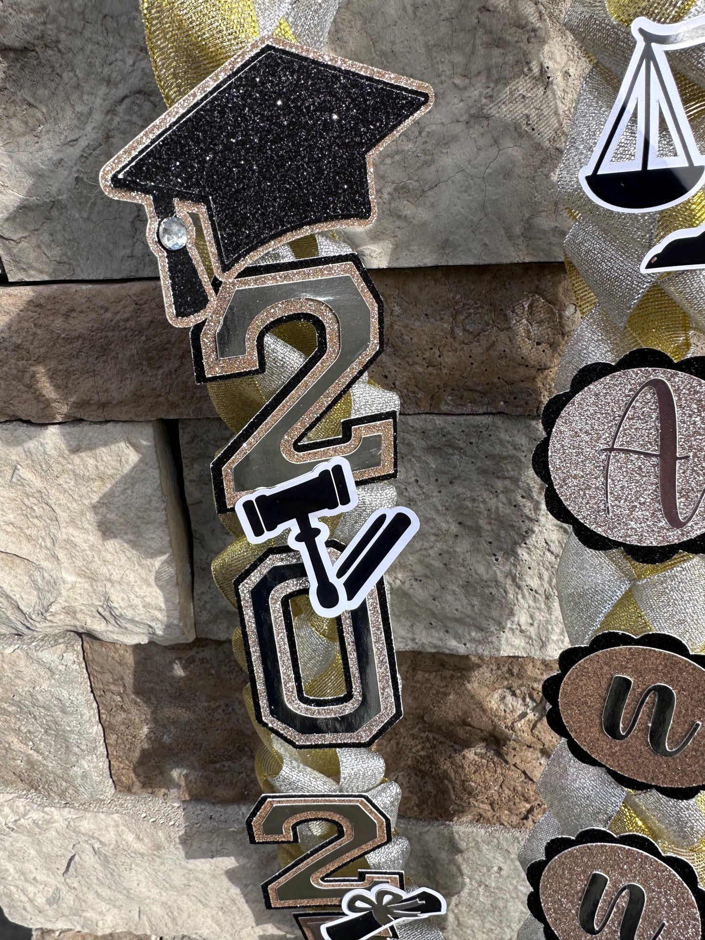 Custom Graduation Lei Law, Nurse, Lei Promotion Graduation Ribbon, Lei 2025 Senior graduation, Lei Senior Night, Gift Lei Braided Ribbon