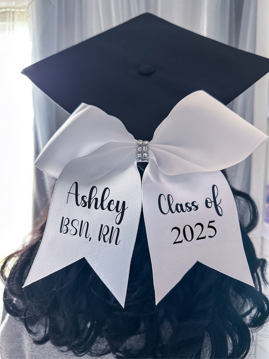 Personalized Graduation Cap Bow