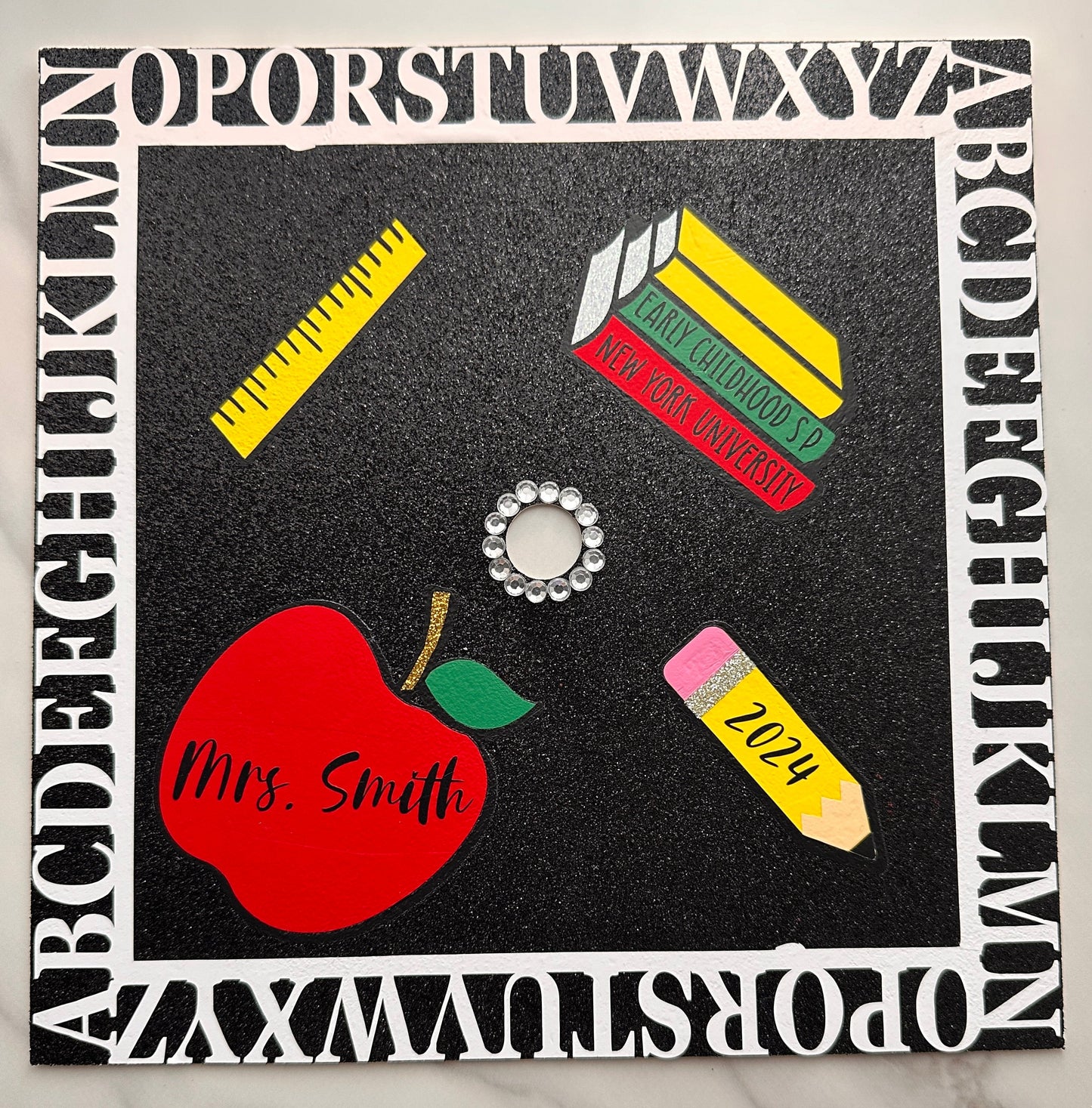 Custom Teacher Graduation Cap Topper, Grad Cap Custom, Custom Grad Cap, Teacher Cap Topper, Early Childhood Special Education