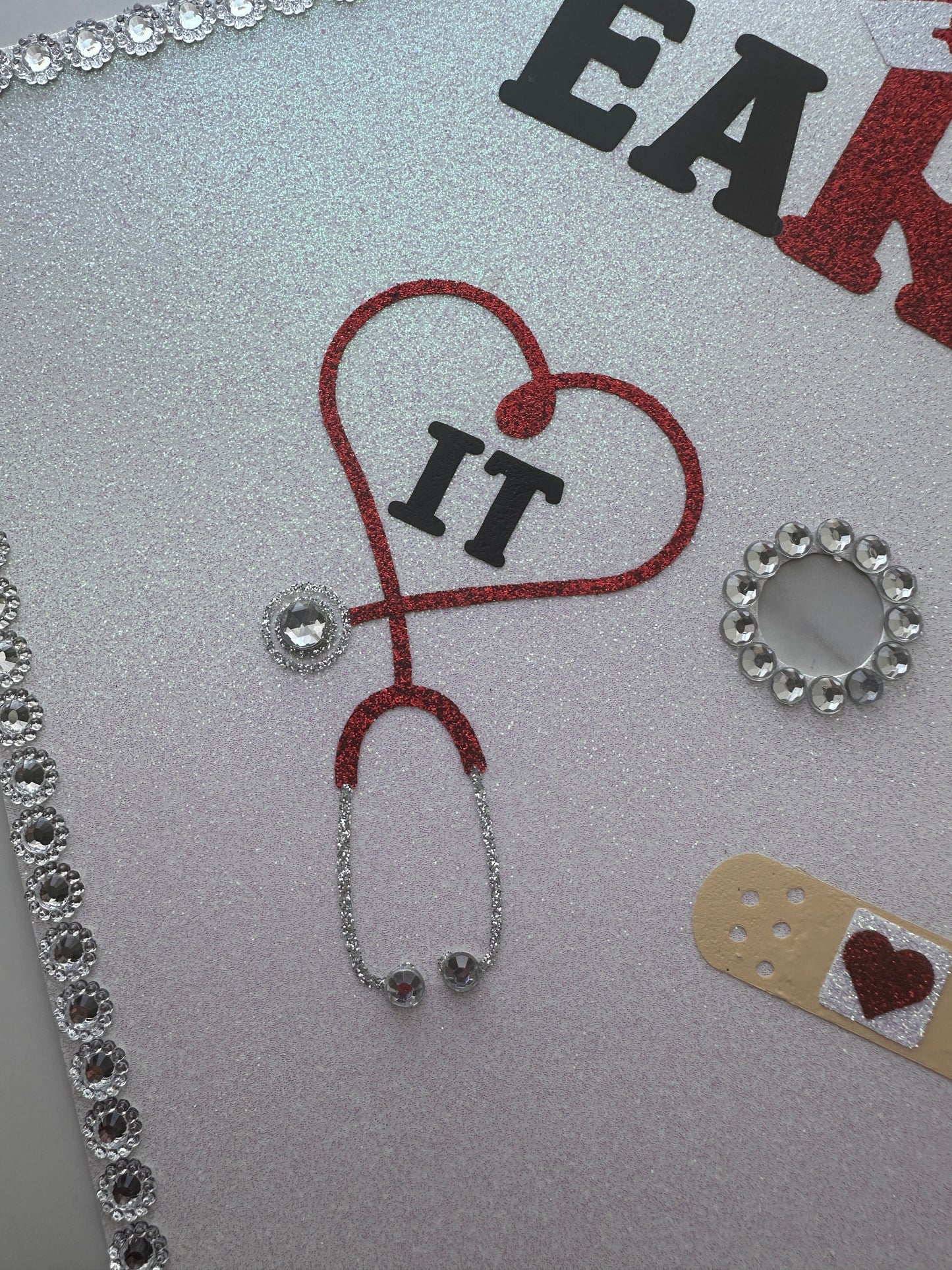 Custom RN Nurse Graduation Cap Topper, Grad Cap Custom, Custom Grad Cap, Nurse Cap Topper, BSN, RN Cap Custom Topper