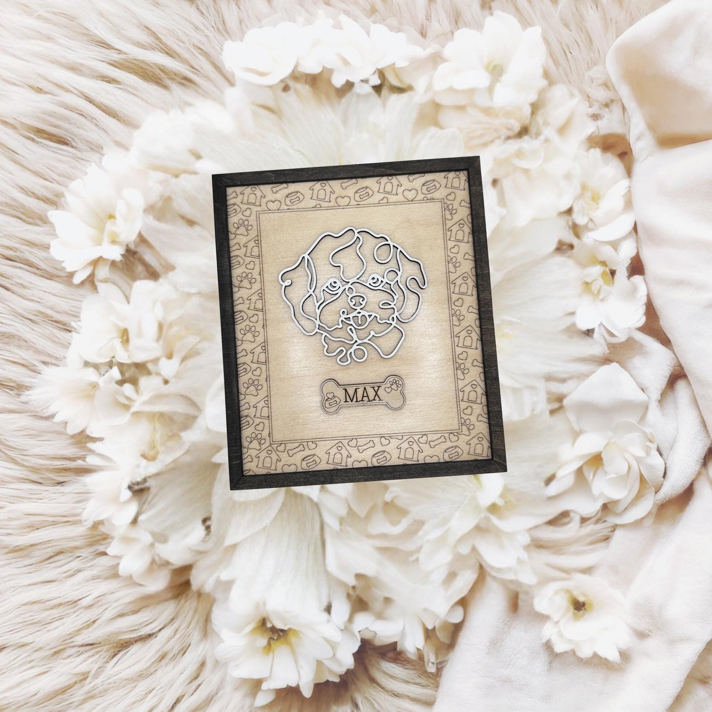 Personalized Breed Dog Frame - Wooden Custom Dog Frame