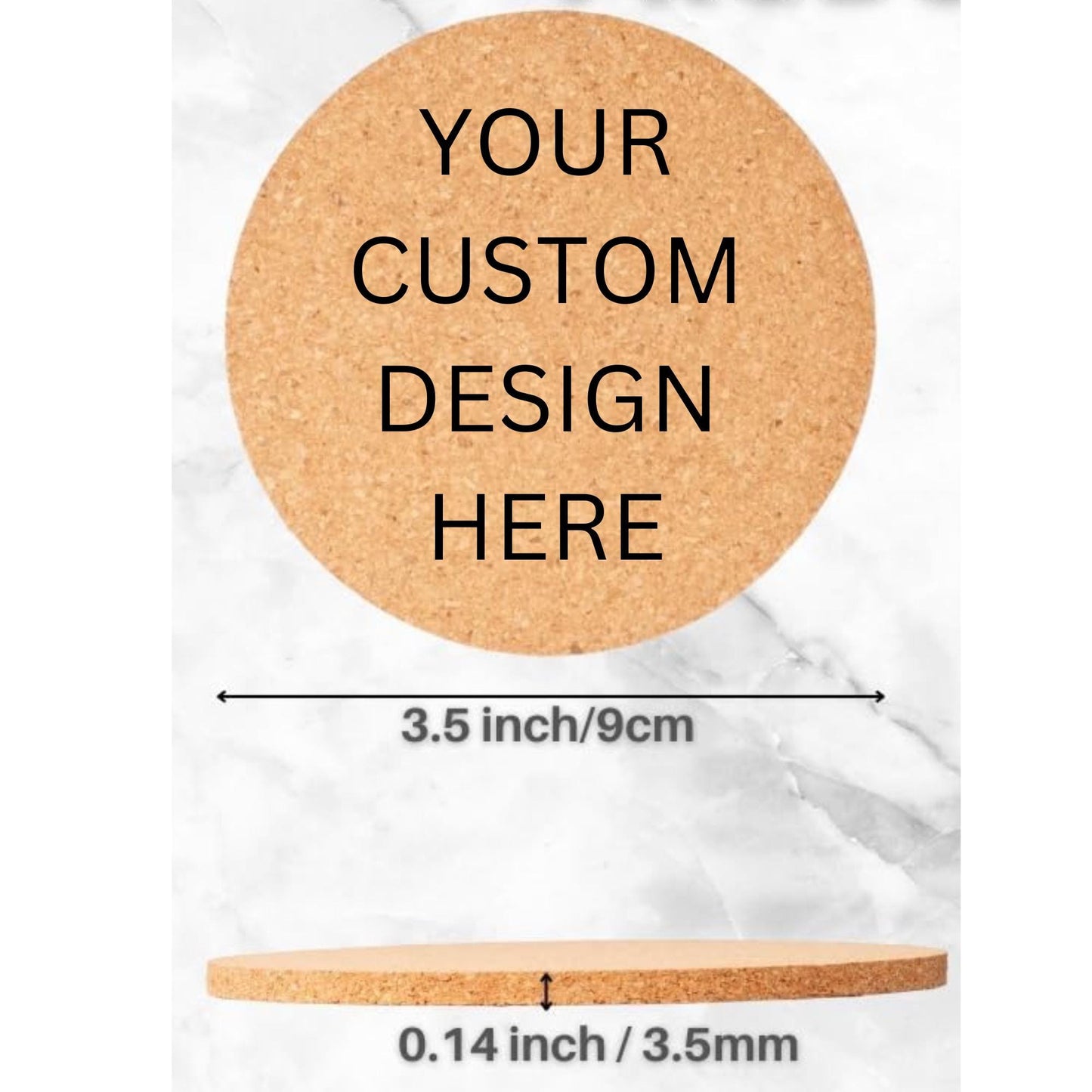 Personalize Cork Coasters