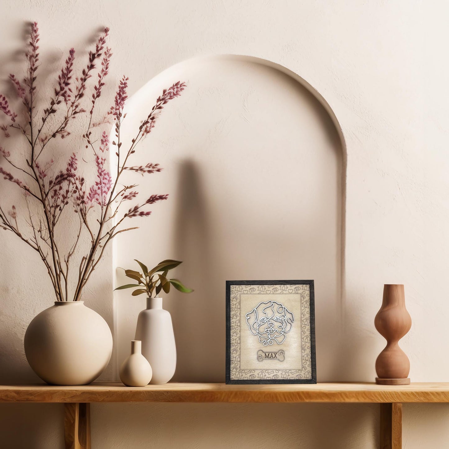 Personalized Breed Dog Frame - Wooden Custom Dog Frame