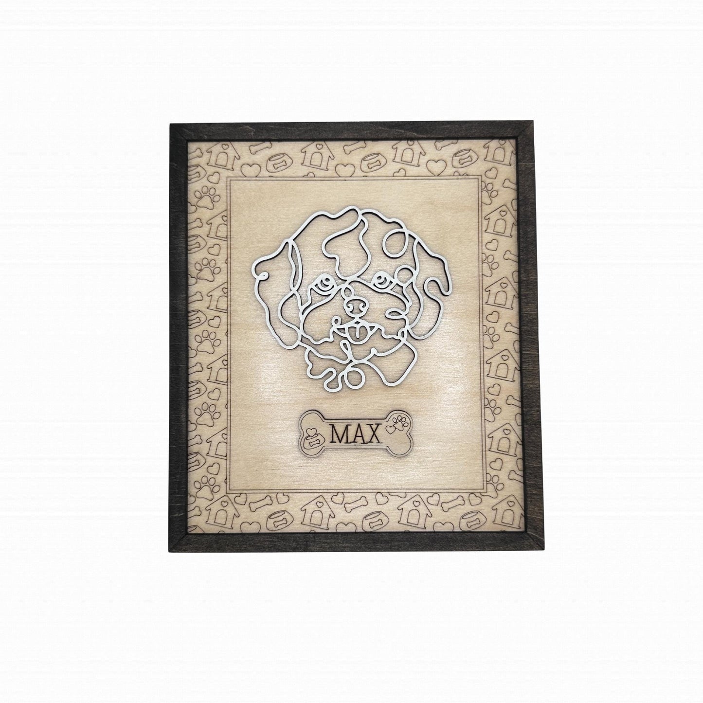 Personalized Breed Dog Frame - Wooden Custom Dog Frame
