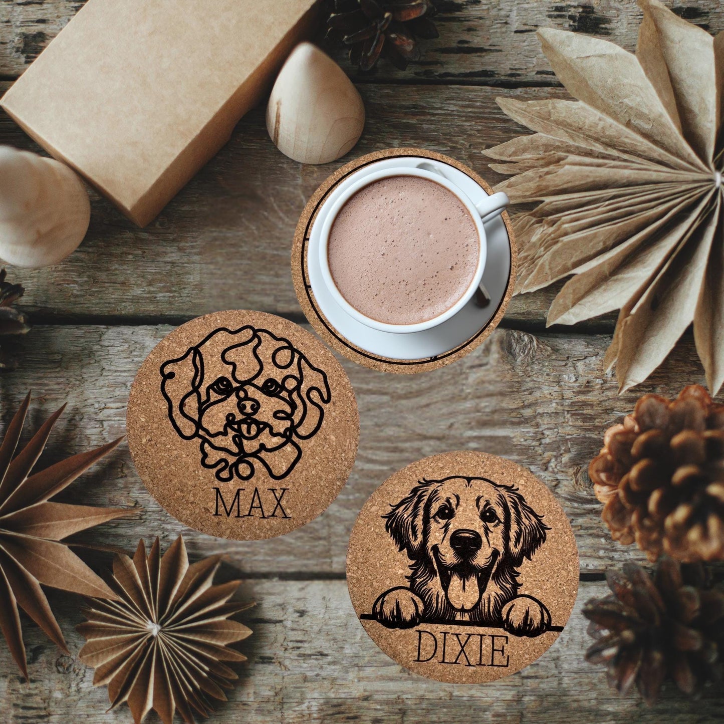 Personalize Cork Coasters