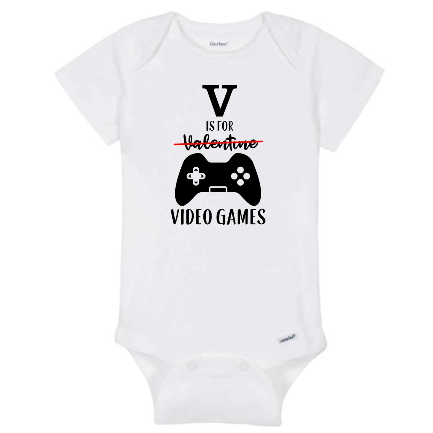 Personalized Valentine's Day V is for Video Games Valentine T-shirt Outfit  Toddler, Youth