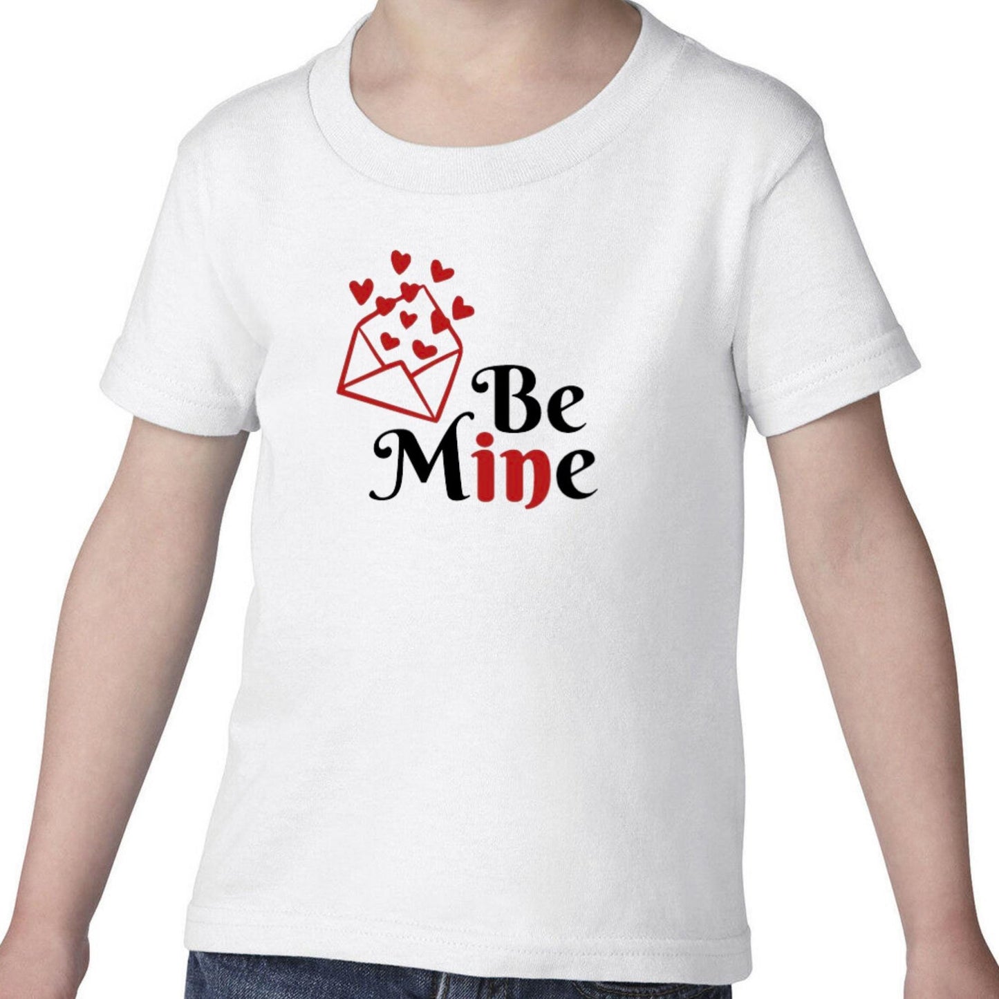 Personalized Valentine's Day Be Mine T-shirt Outfit  Toddler, Youth