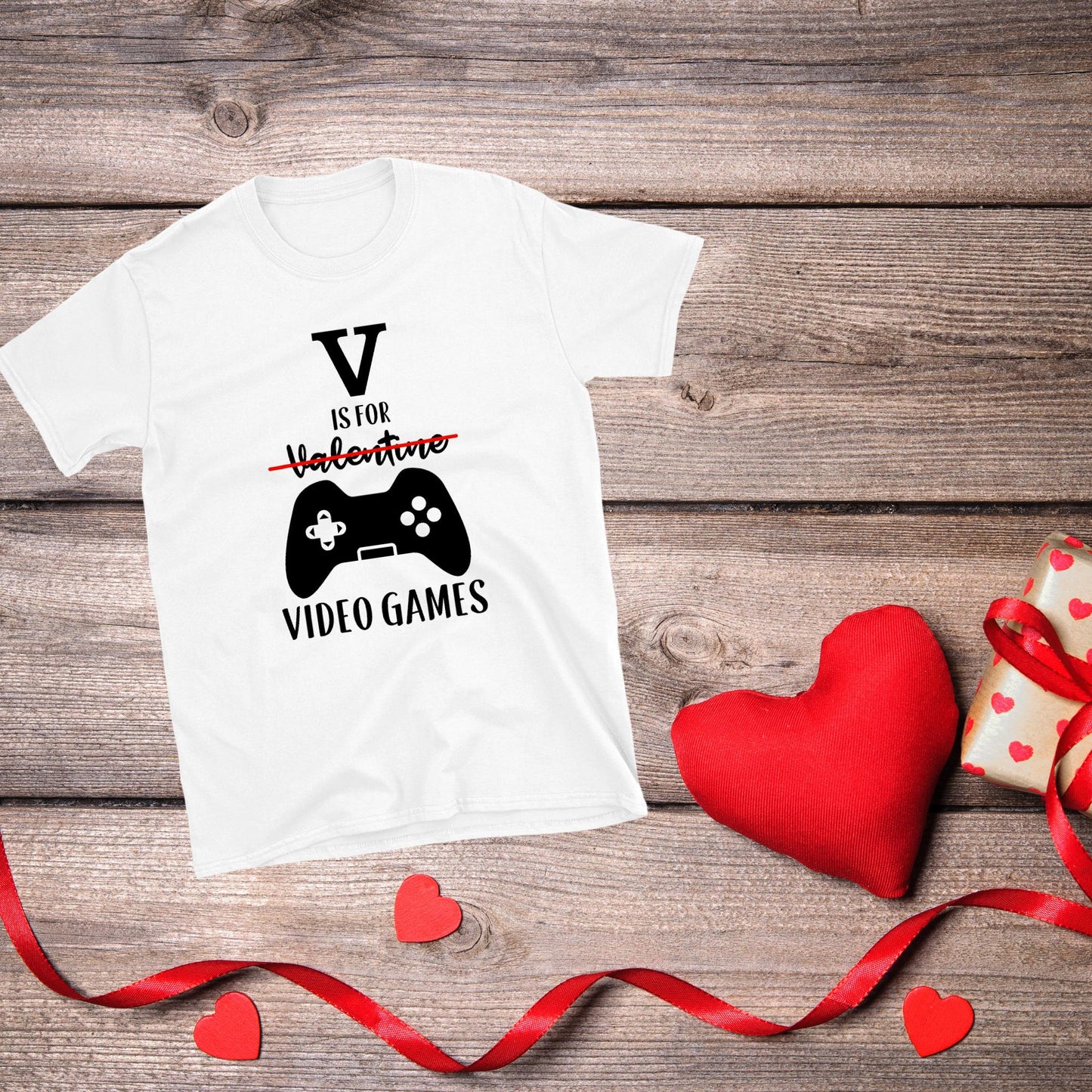 Personalized Valentine's Day V is for Video Games Valentine T-shirt Outfit  Toddler, Youth