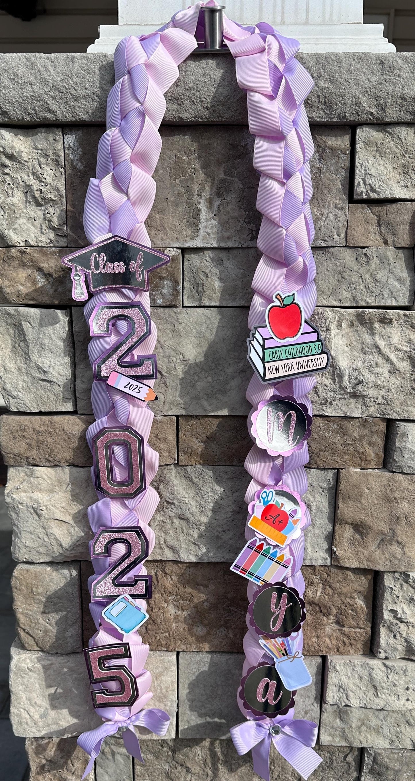 Graduation Lei Teacher, Lei Sports Promotion Graduation Ribbon, Lei 2025 Senior graduation, Gift Lei Senior Night, Gift Lei Braided Ribbon